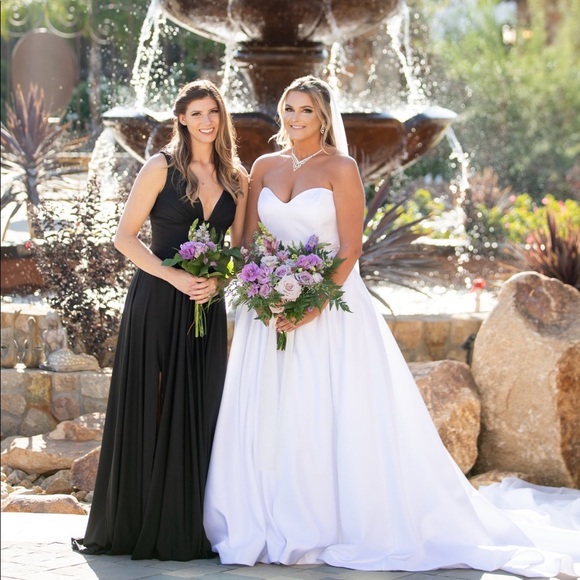 Black Bridesmaids Dress | Size 8 - Picture 1 of 2